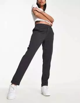 Темно-серые прямые брюки Vero Moda