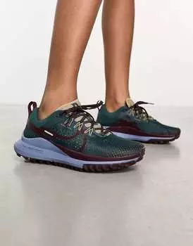 Темно-серые разноцветные кроссовки Nike React Pegasus Trail Gore-Tex