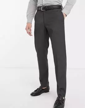 Темно-серые узкие элегантные брюки ASOS DESIGN