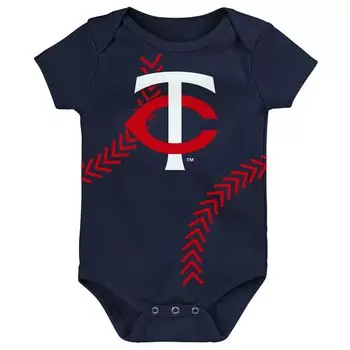 Темно-синее боди для новорожденных и младенцев Minnesota Twins Running Home Outerstuff