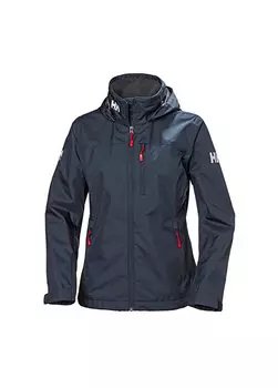 Темно-синее женское пальто с капюшоном w crew Helly Hansen