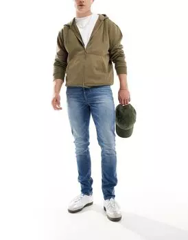 Темно-синие джинсы скинни ASOS DESIGN