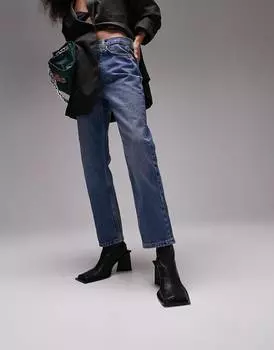 Темно-синие джинсы Topshop Editor