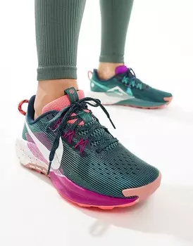 Темно-синие и фиолетовые кроссовки Nike Running React X Pegasus Trail 5