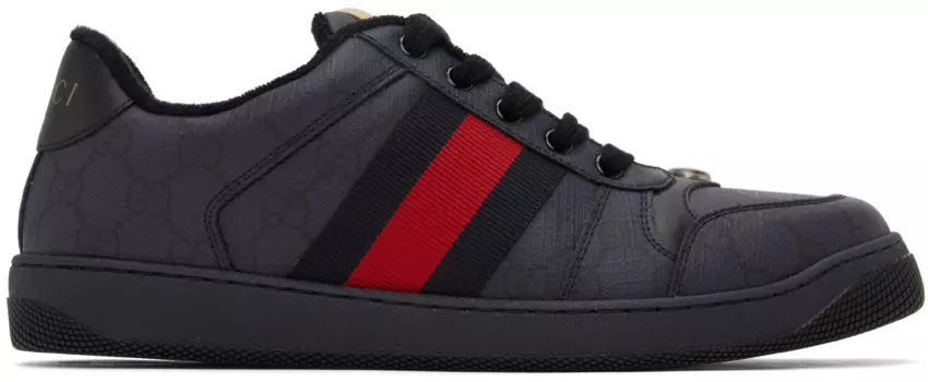 Темно-синие кроссовки Screener Gucci