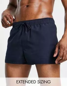 Темно-синие суперкороткие плавки ASOS DESIGN