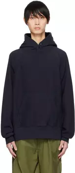Темно-синий худи с рукавами реглан Engineered Garments