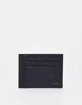 Темно-синий картхолдер BOSS Black Crosstown