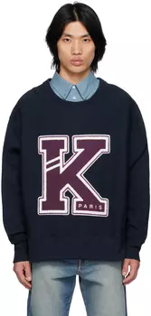 Темно-синий свитшот Kenzo Paris Varsity