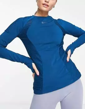 Темно-синий топ с длинными рукавами Nike Running Run Division Dri-FIT ADV