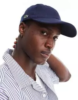 Темно-синяя бейсболка с логотипом Lacoste