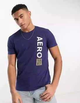 Темно-синяя футболка Aeropostale