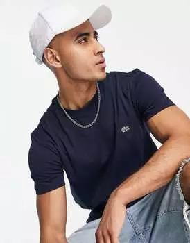 Темно-синяя футболка с крокодилом Lacoste