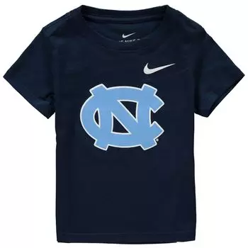 Темно-синяя футболка с логотипом Nike North Carolina Tar Heels для малышей Nike