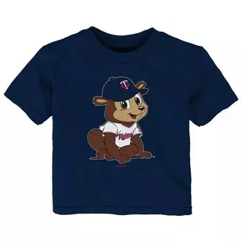 Темно-синяя футболка-талисман для младенцев Minnesota Twins Baby Outerstuff