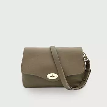 Темно-синяя кожаная сумка Maddie Maxi Apatchy London, цвет Mushroom