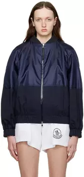 Темно-синяя куртка-бомбер Moncler Gobie
