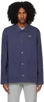 Темно-синяя повседневная куртка Nike