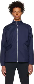 Темно-синяя рабочая куртка Stone Island