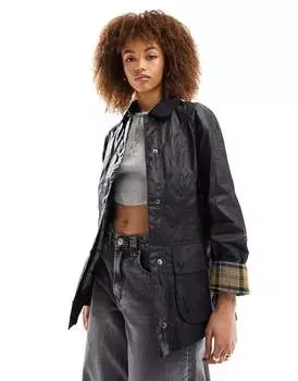 Темно-синяя вощеная куртка Barbour Beadnell