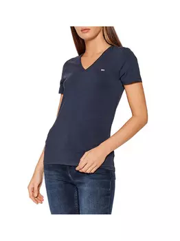 Темно-синяя женская футболка Tommy Jeans