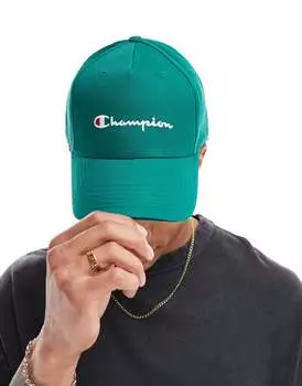 Темно-зеленая бейсболка Champion