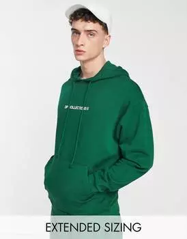 Темно-зеленая толстовка оверсайз с логотипом ASOS Dark Future coord