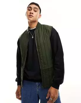 Темно-зеленый стеганый жилет Jack & Jones Essentials