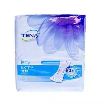 Тена, Леди Экстра, прокладки специализированные гигиенические, 20 шт., Tena