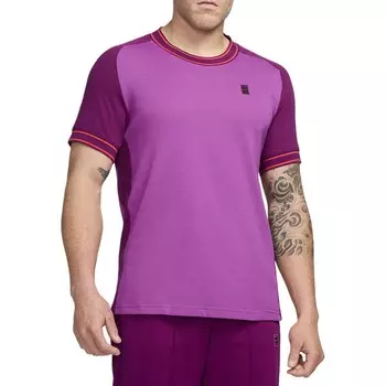 Теннисная рубашка мужская COURT HERITAGE фуксия Nike, фуксия