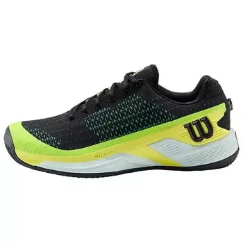 Теннисные кроссовки Rush Pro мужские с низким верхом, черные/зеленые/желтые Wilson