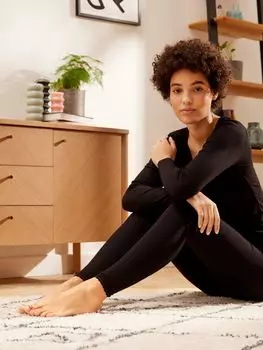 Тепловые леггинсы John Lewis, черный