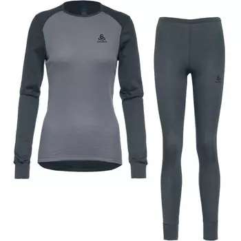 Термобелье ODLO Bralette Base Layer Active Warm Eco, цвет smoke blue/dusty blue