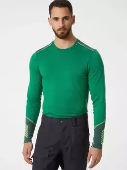 Термоблуза Helly Hansen LIFA MERINO, зеленый