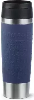 Термокружка Emsa "Travel Mug Classic, с отверстием для питья на 360°", 4 часа горячего, 8 часов холода - 360 мл / 6 часов горячего, 12 часов холода - 500 мл, 100% герметичность 8х24,2 см, темно-синий