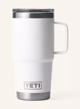 Термокружка Yeti RAMBLER, 591 мл, белый/серебряный