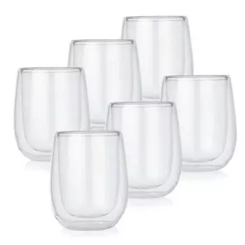 Термостаканы GOURMETmaxx Latte Macchiato, набор из 6 шт DS Produkte, прозрачный
