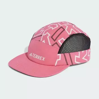 Terrex Heat.Rdy 5-Панельная графическая кепка Adidas, цвет Pink Fusion/Burgundy/White
