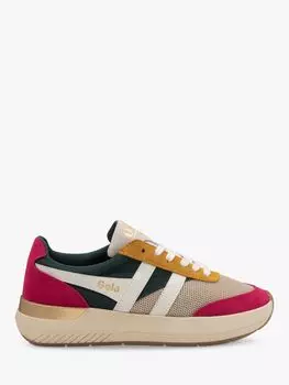 Текстильные кроссовки Gola Classics Raven, пшеничный/зеленый/фуксия