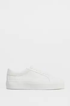 Текстурированные кроссовки ZARA, белый