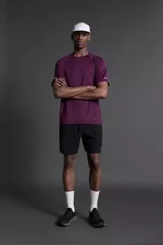Текстурированные тренировочные шорты ZARA, черный