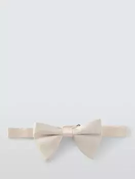 Текстурированный шелковый готовый галстук-бабочка John Lewis, цвет Champagne
