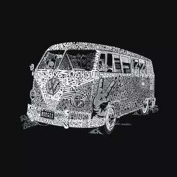 THE 70'S — мужская футболка премиум-класса Word Art LA Pop Art