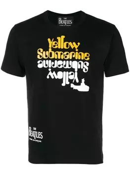 The Beatles X Comme Des Garons футболка с принтом текстов песен, черный