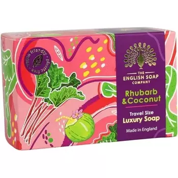 The English Soap Company Роскошное мыло Travel Size с ревенем и кокосом, 100 г