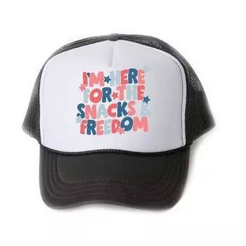 The Juniper Shop Я здесь только ради закусок. Молодежная шапка дальнобойщика из пенопласта, черный
