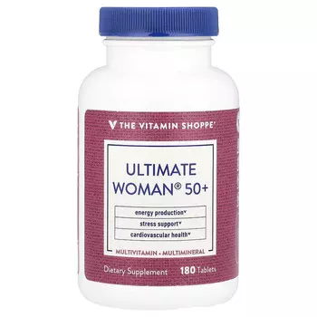 The Vitamin Shoppe, Ultimate Woman 50+, мультивитамины и мультиминералы, 180 таблеток