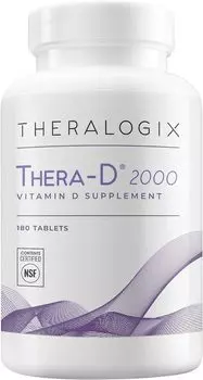 Theralogix Thera-D 2000 Добавка витамина D — 2000 МЕ (50 мкг), 180 таблеток