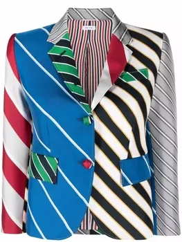 Thom Browne блейзер в полоску, мультиколор