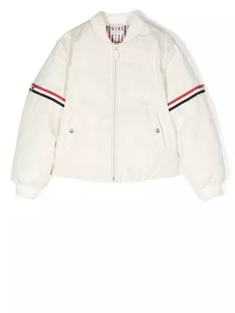 Thom Browne бомбер-пуховик, белый